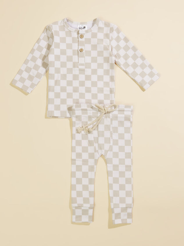 Kai Checkered Top and Joggers Set - TULLABEE