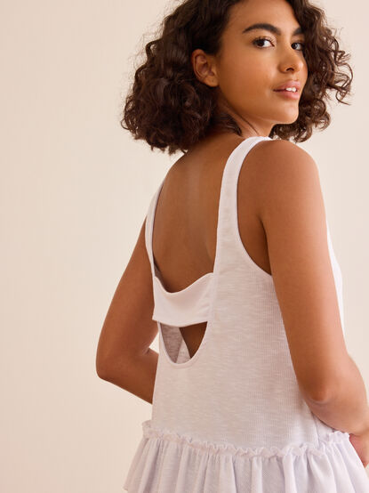 Cascade Ruffle Tank - TULLABEE