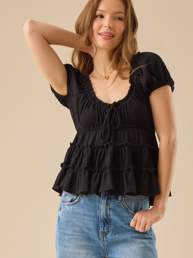 Nia Tiered Babydoll Top - TULLABEE