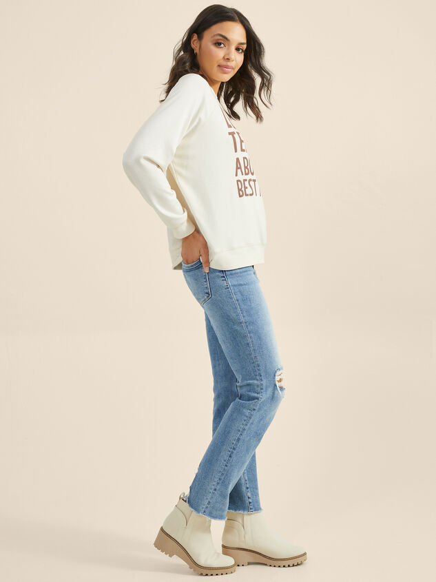 My Best Friend Mama Sweatshirt Detail 2 - TULLABEE
