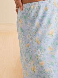 Winona Floral Midi Skirt Detail 3 - TULLABEE