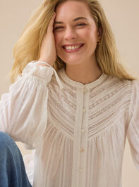 Paizley Lace Blouse Detail 3 - TULLABEE