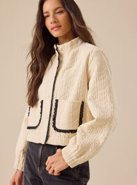 Ally Corduroy Quilted Jacket Detail 3 - TULLABEE