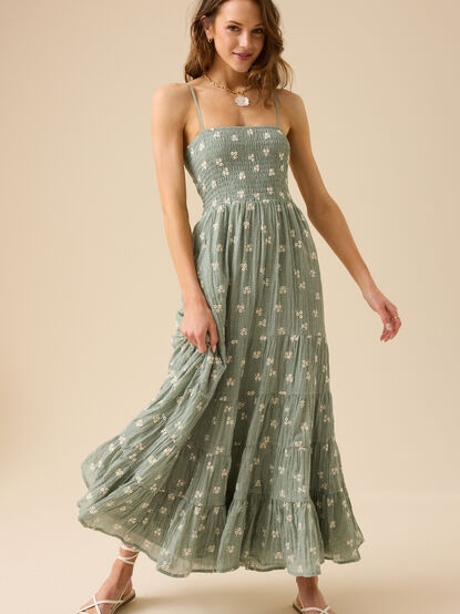 Baylor Embroidered Maxi Dress - TULLABEE