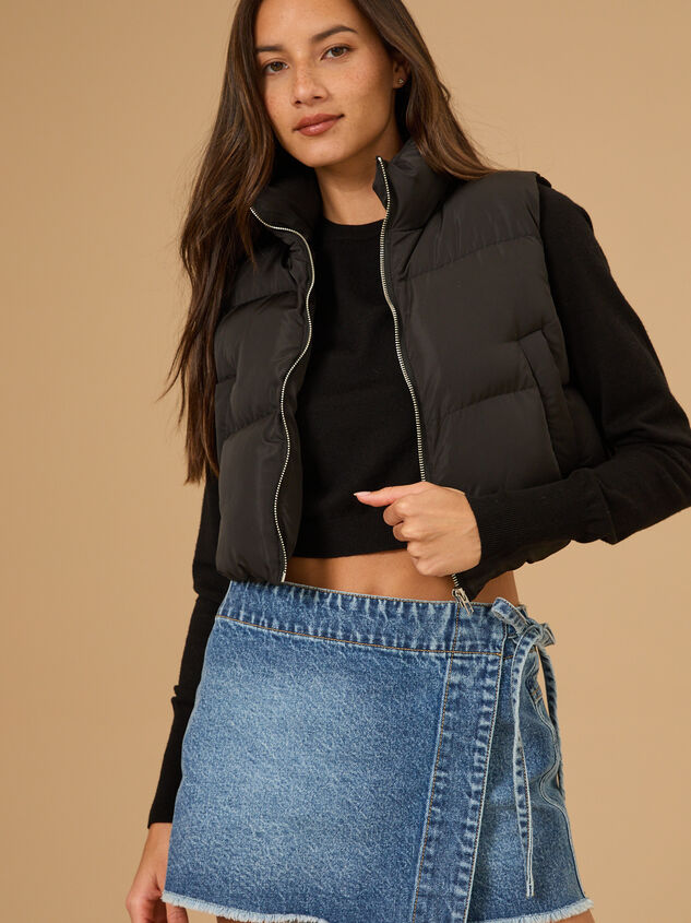 Nora Cropped Puffer Vest - TULLABEE