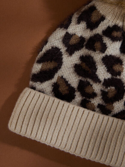 Leopard Pom Beanie - TULLABEE