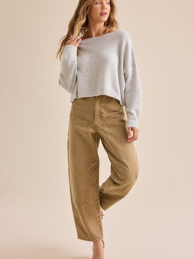 Ainsley Boat Neck Sweater Detail 2 - TULLABEE