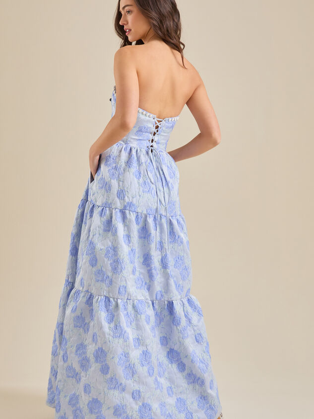 Skye Floral Maxi Dress Detail 5 - TULLABEE