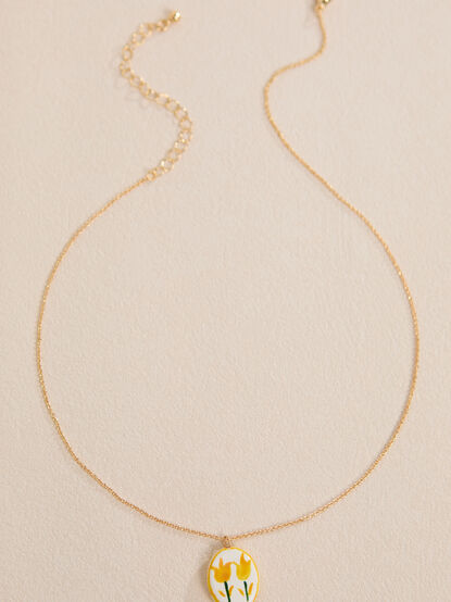 Tulip Pendant Necklace - TULLABEE