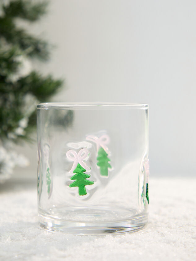 Pink Bows And Pines Juice Glass - TULLABEE