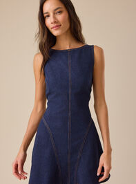 Winona Denim Mini Dress Detail 3 - TULLABEE