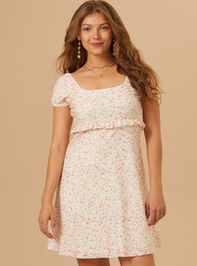 Emery Eyelet Floral Mama Dress Detail 2 - TULLABEE