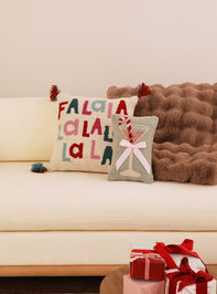 Fa La La Pillow Detail 2 - TULLABEE