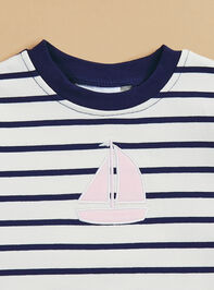 Sail Away Striped Bubble Detail 2 - TULLABEE
