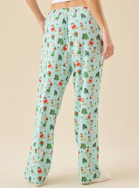 Festive Pups Pajama Pant Detail 5 - TULLABEE