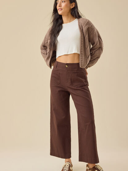 Ellie Linen Crop Pants - TULLABEE