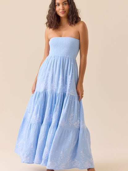Melanie Strapless Maxi Dress - TULLABEE