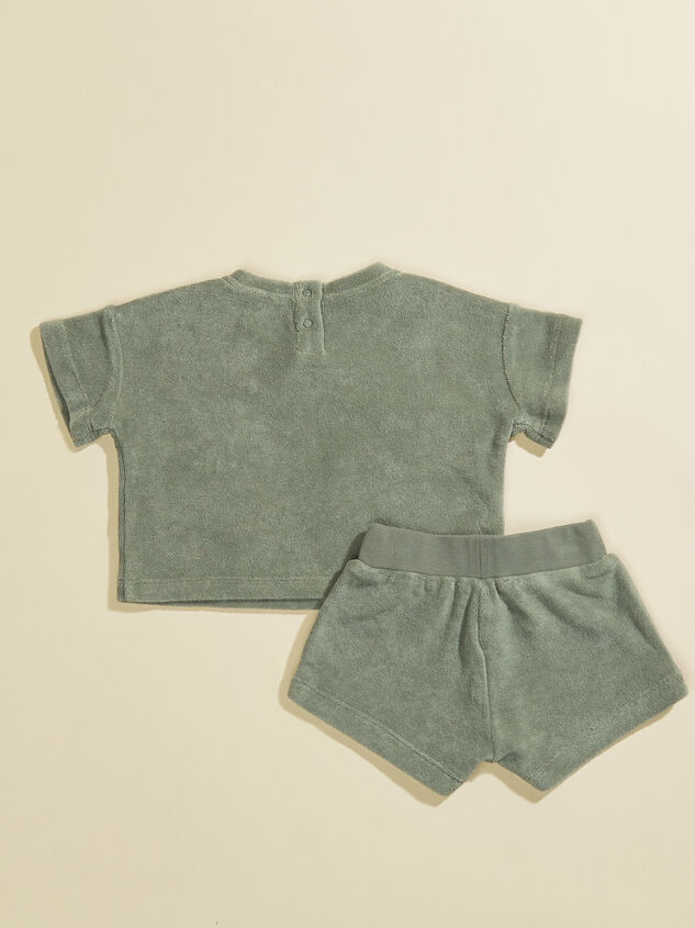 Terry Tee and Shorts Set by Quincy Mae Detail 2 - TULLABEE