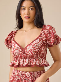 Amy Mix Print Top - TULLABEE