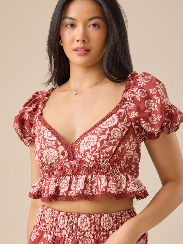 Amy Mix Print Top - TULLABEE