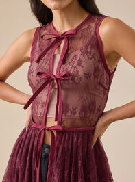 Solana Lace Ruffle Kimono Detail 2 - TULLABEE