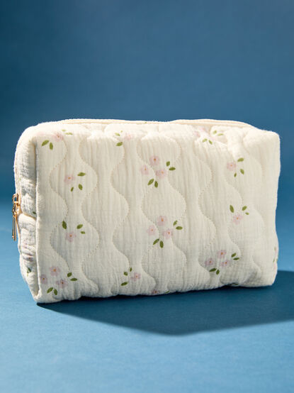 Spring Blossom Rectangle Pouch - TULLABEE