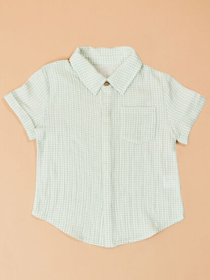Kyle Gingham Button Down Shirt - TULLABEE