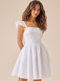 Leanna Flutter Sleeve Mama Dress Detail 3 - TULLABEE