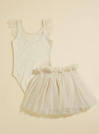 Lottie Toddler Leotard + Tutu Set by Noralee Detail 2 - TULLABEE