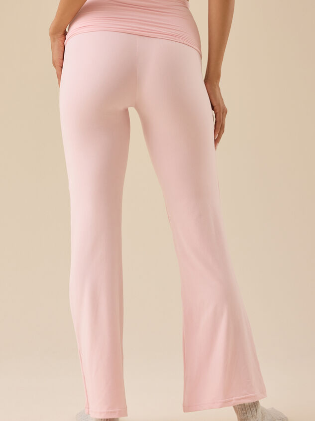 Catie Foldover Lounge Pants Detail 4 - TULLABEE
