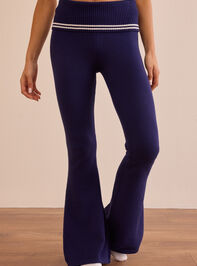 Varsity Flare Pant Detail 3 - TULLABEE