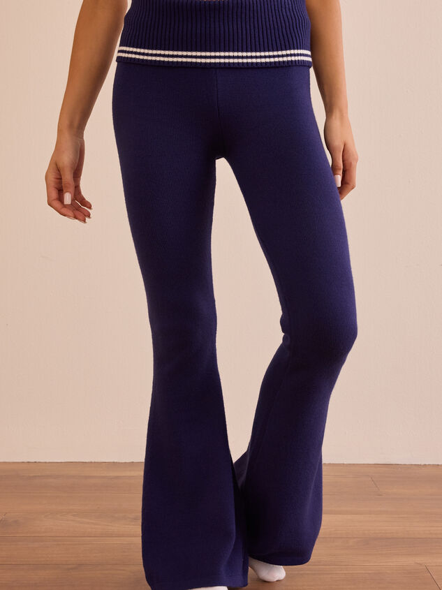 Varsity Flare Pant Detail 3 - TULLABEE