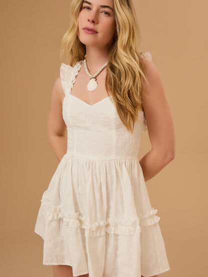 Kimberly Ruffle Mini Dress - TULLABEE