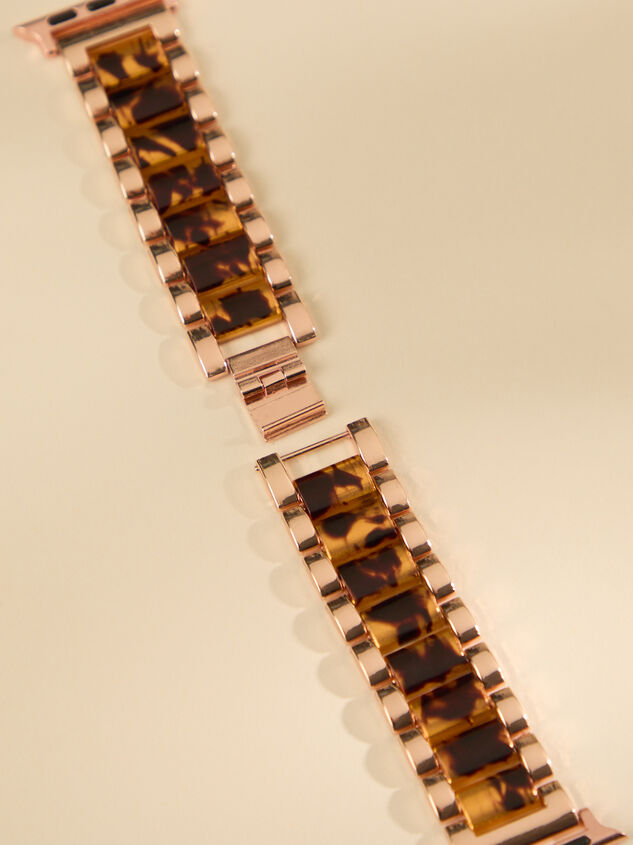 Tortoise Link Watch Band With Case Detail 3 - TULLABEE