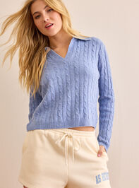 Court Crush Cable Knit Sweater - TULLABEE