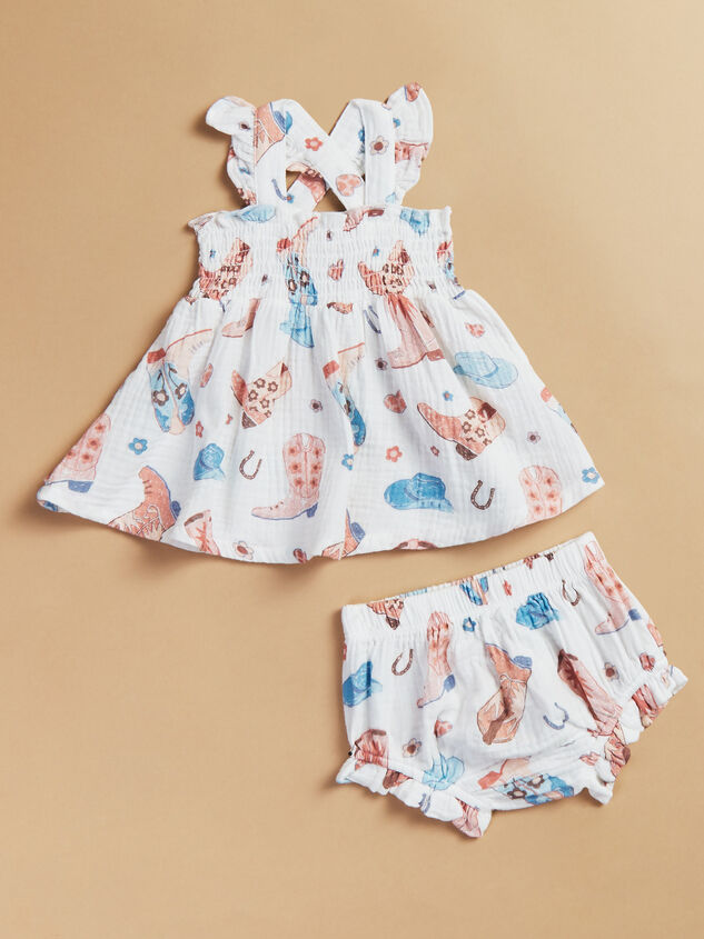 Country Girl Boots Top and Bloomer Set Detail 2 - TULLABEE