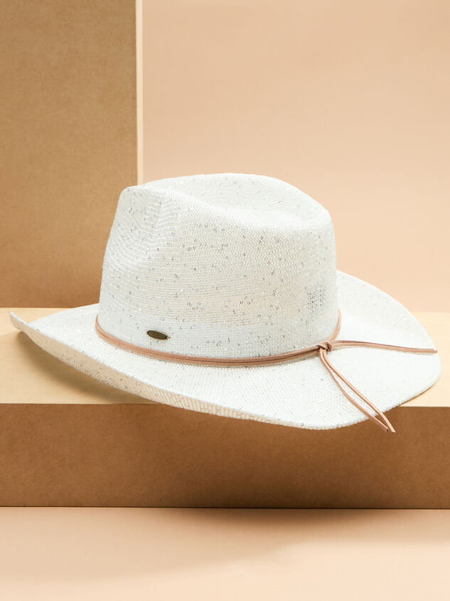 Harper Sequin Cowboy Hat Detail 2 - TULLABEE