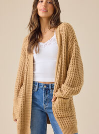 Hadley Oversize Waffle Cardigan - TULLABEE