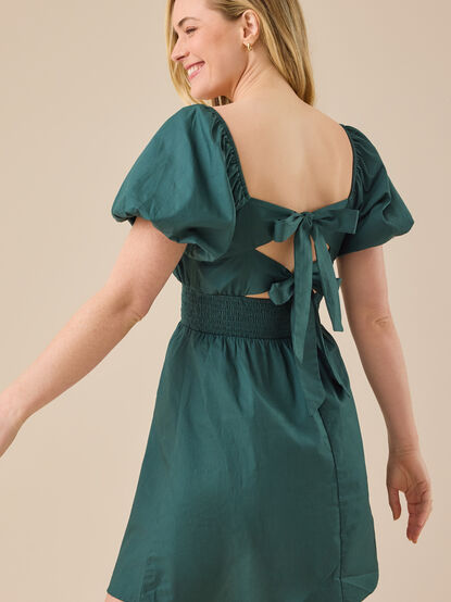 Laurenna Puff Sleeve Mini Dress - TULLABEE