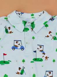 Dog Gone Golf Jumpsuit Detail 2 - TULLABEE