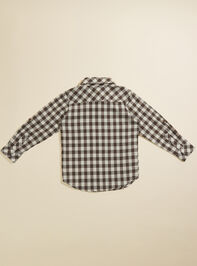 Atwood Toddler Plaid Button-Down by Me + Henry Detail 2 - TULLABEE