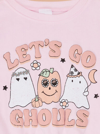 Let's Go Ghouls Toddler Sweatshirt - TULLABEE