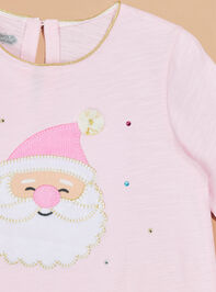 Bedazzled Santa Top and Pant Set by Mudpie Detail 2 - TULLABEE