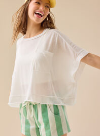 Harbor Striped Mini Short Detail 7 - TULLABEE