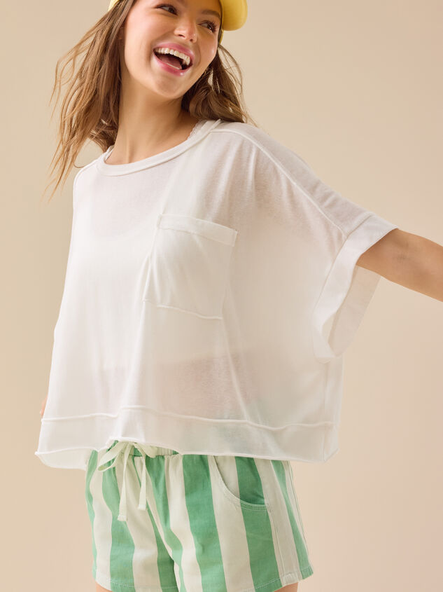 Harbor Striped Mini Short Detail 7 - TULLABEE