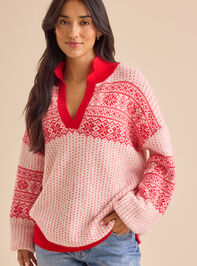 Winter Fairisle Sweater Detail 3 - TULLABEE