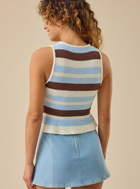 Aubriella Stripe Sweater Tank Detail 5 - TULLABEE