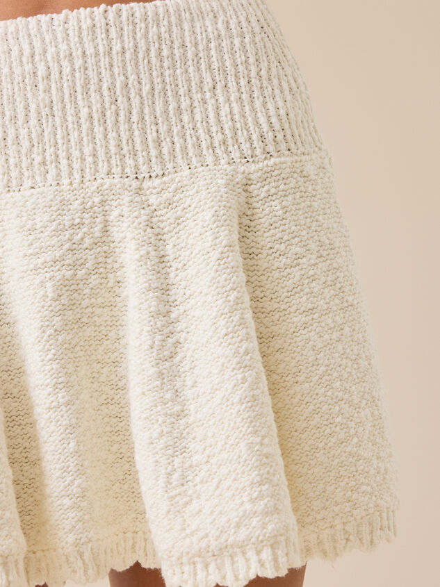 Rylee Sweater Mini Skirt Detail 4 - TULLABEE