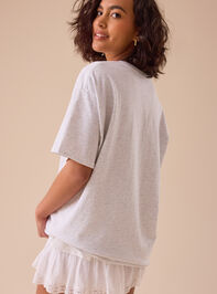 USA Embroidered Oversized Tee Detail 5 - TULLABEE