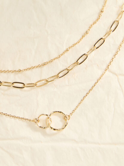18K Gold Stella Layered Necklace - TULLABEE
